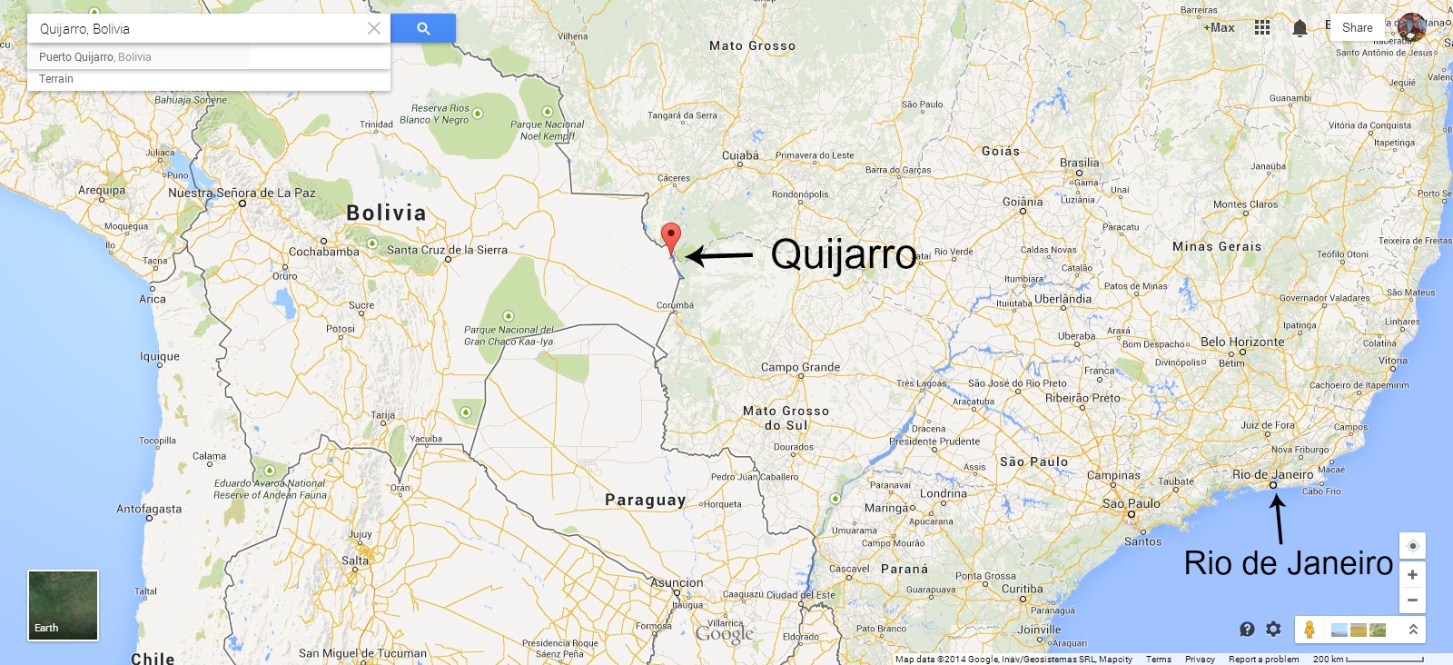 Santa Cruz-Bolivia-Brazil-Quijarro