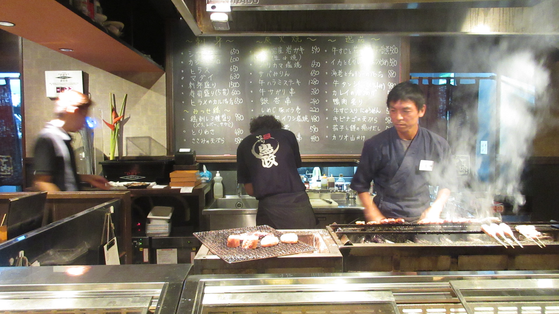 Nagasaki-Yakitori-hot-sake-cold-beer-restaurants-Japan-yakitori