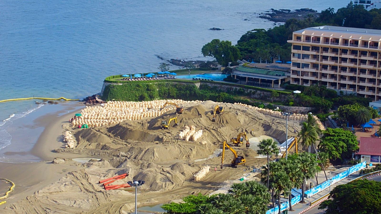 Pattaya Beach Restoration Project The Five Star Vagabond